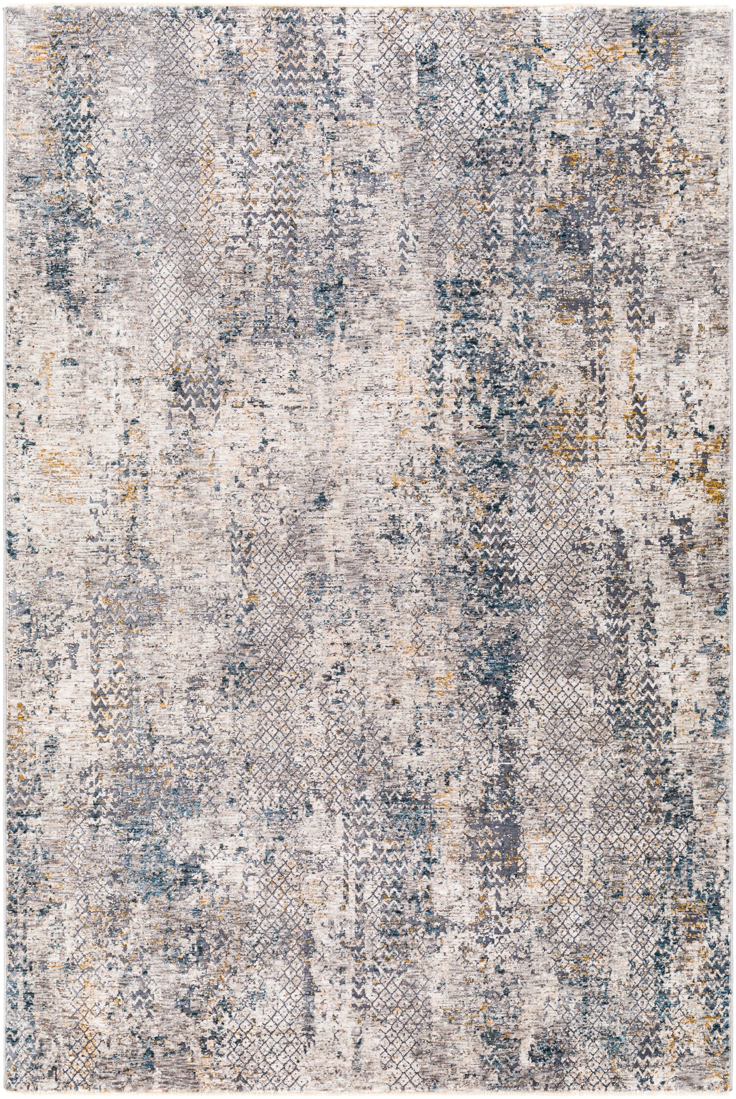 Surya Cardiff Cdf-2304 Medium Gray, Denim, Tan, Sky Blue Rugs.
