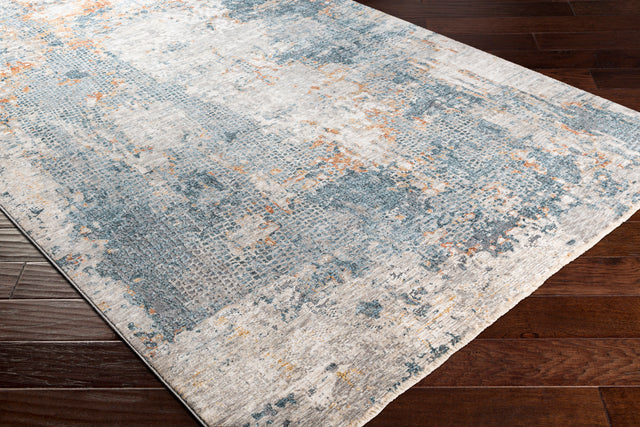 Surya Cardiff Cdf-2305 Medium Gray, Denim, Tan, Sky Blue Rugs.