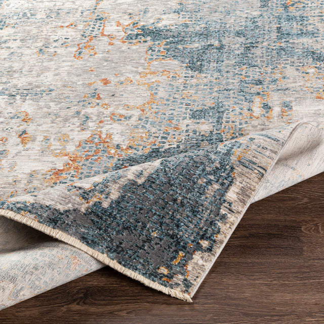 Surya Cardiff Cdf-2305 Medium Gray, Denim, Tan, Sky Blue Rugs.