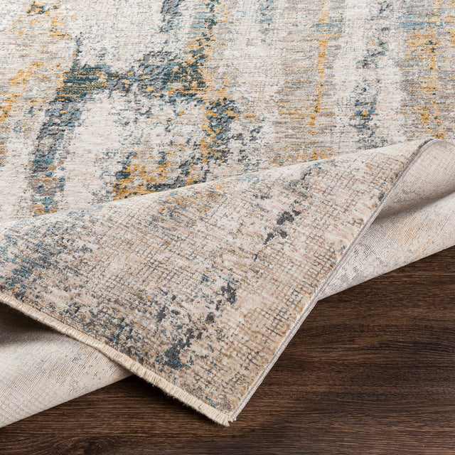 Surya Cardiff Cdf-2306 Medium Gray, Denim, Tan, Sky Blue Rugs.