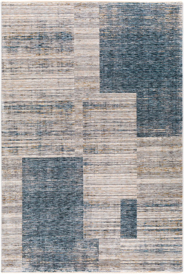 Surya Cardiff Cdf-2312 Teal, Taupe, Medium Gray, Camel Rugs.