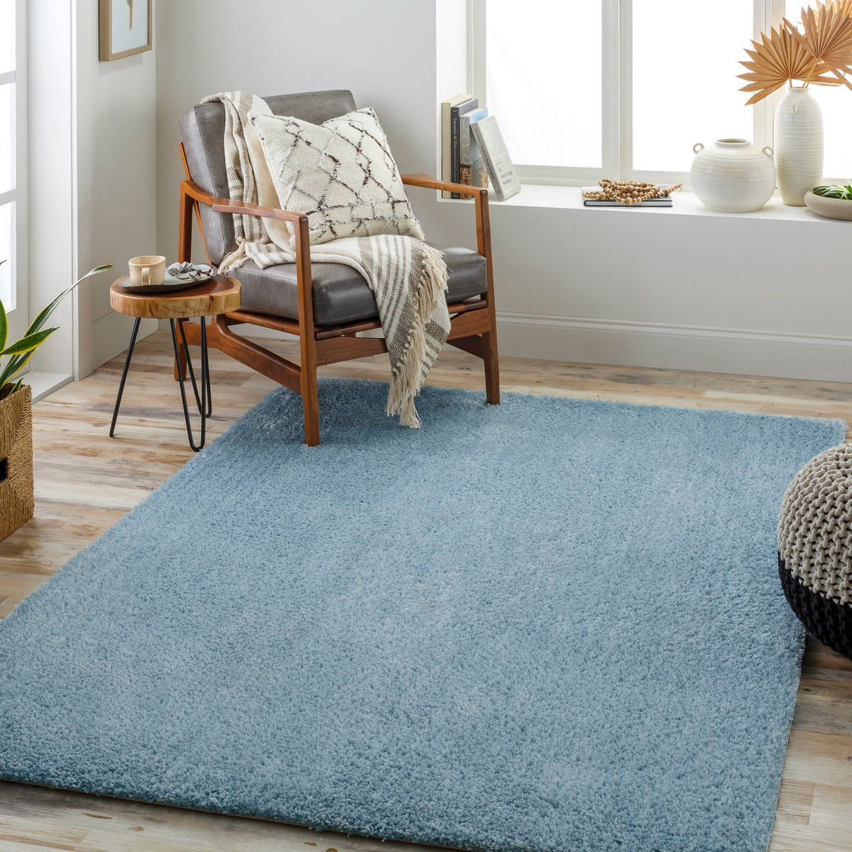 Surya Cloudy Shag Cdg-2305 Blue Rug.