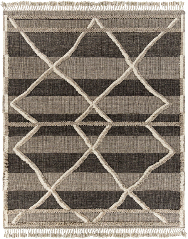 Surya Cadiz Cdz-2304 Medium Gray, Black, Cream Rugs.