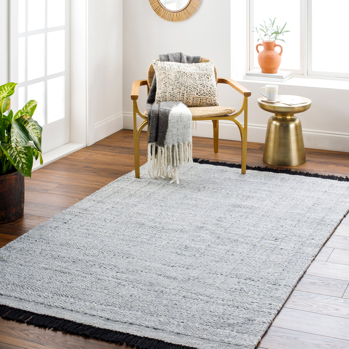 Surya Clover Cev-2300 Blue Rug.