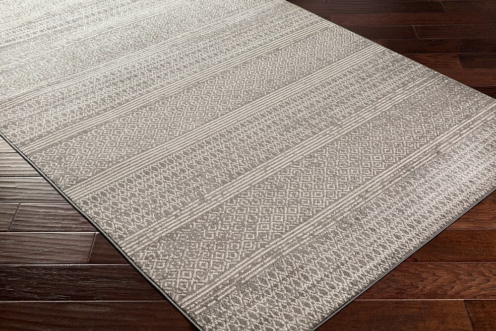 Surya Chester Che-2304 Medium Gray, Khaki, Light Gray Rugs.