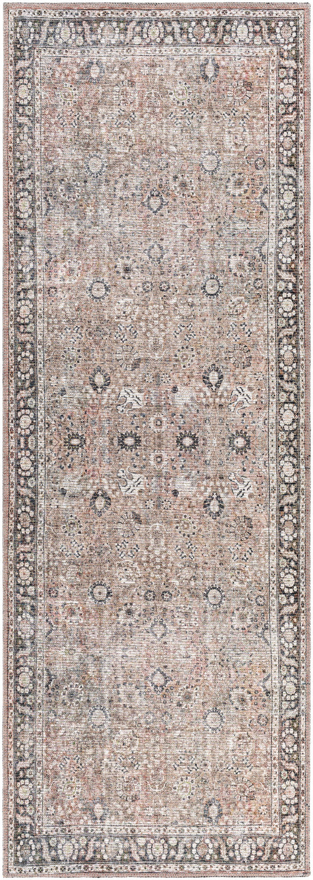 Surya Colin Cln-2300 Charcoal, Black, Tan, Medium Brown Rugs.