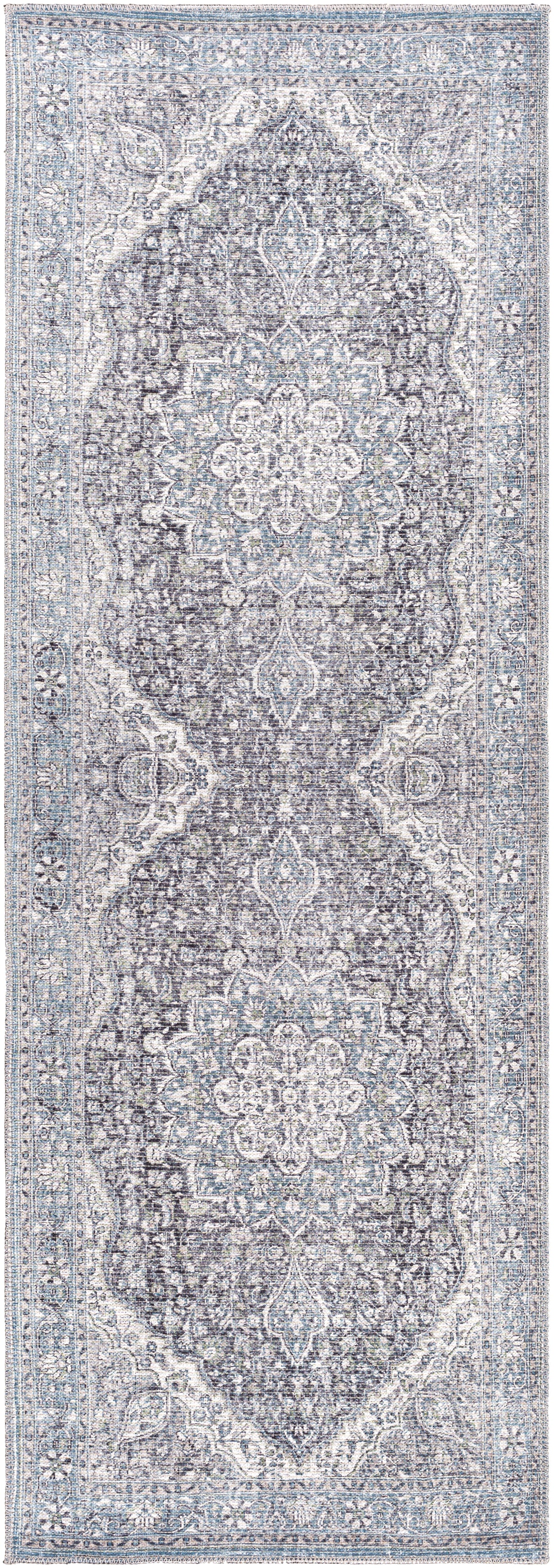 Surya Colin Cln-2308 Dark Blue, Dark Green, Black, Cream Rugs.