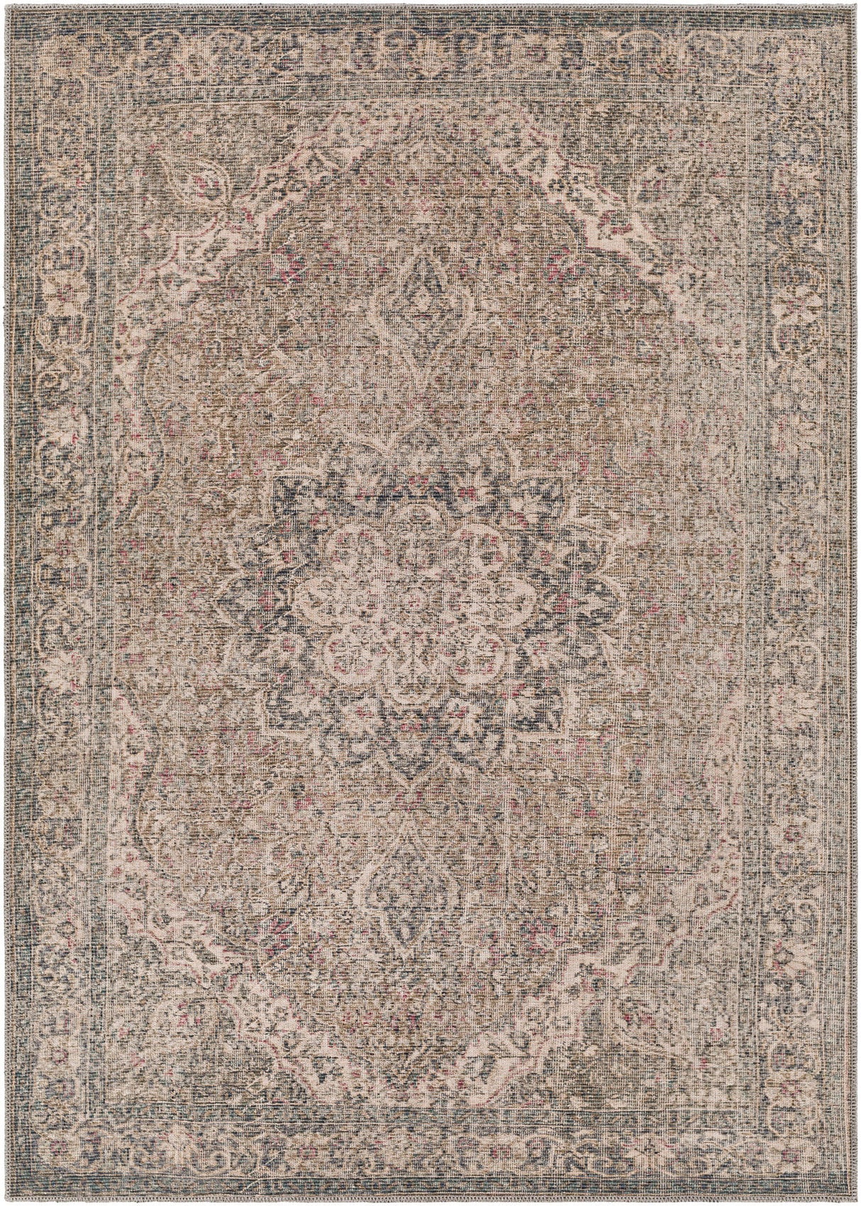 Surya Colin Cln-2309 Dusty Sage, Olive, Red, Black Rugs.