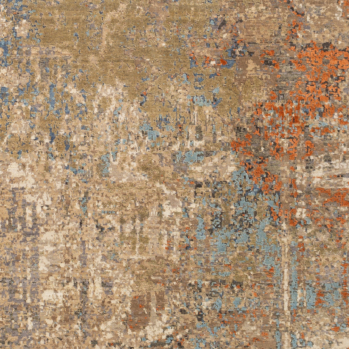 Surya Colaba Coa-2003 Olive, Wheat, Cream, Burnt Orange Rugs.