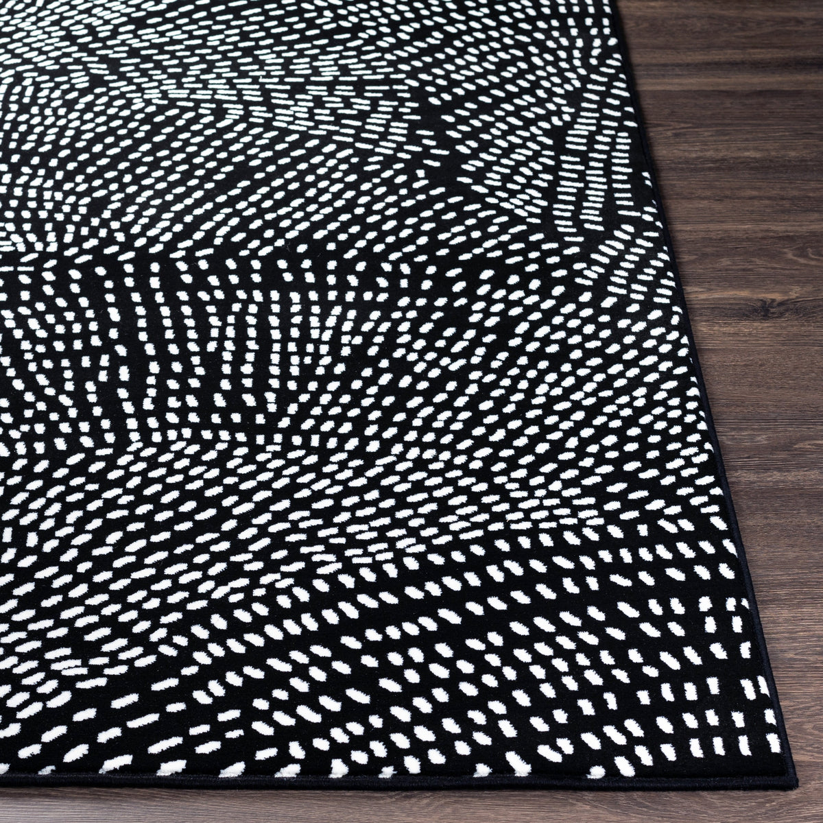Surya Contempo Cpo-3859 Black, White Rugs.