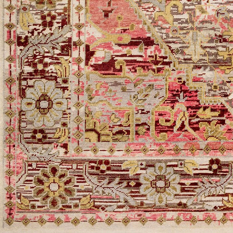 Surya Cappadocia Cpp-5021 Fuschia, Medium Gray, Dark Purple Rugs.