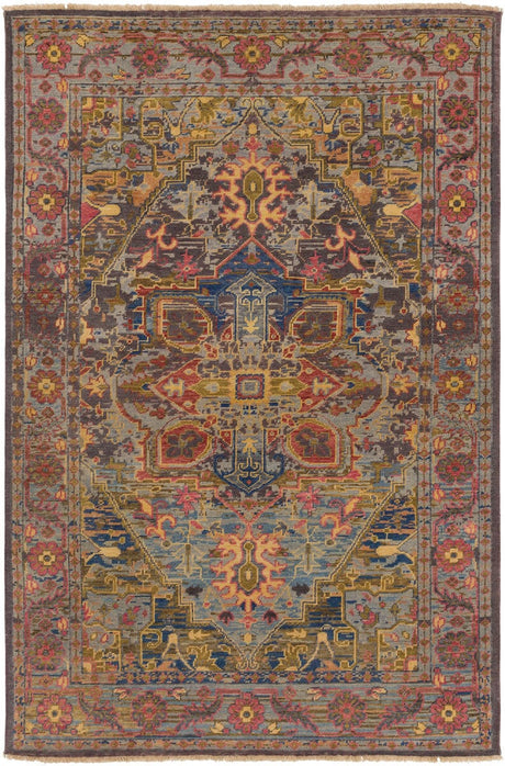 Surya Cappadocia Cpp-5022 Sage, Bright Purple, Dark Blue Rugs.