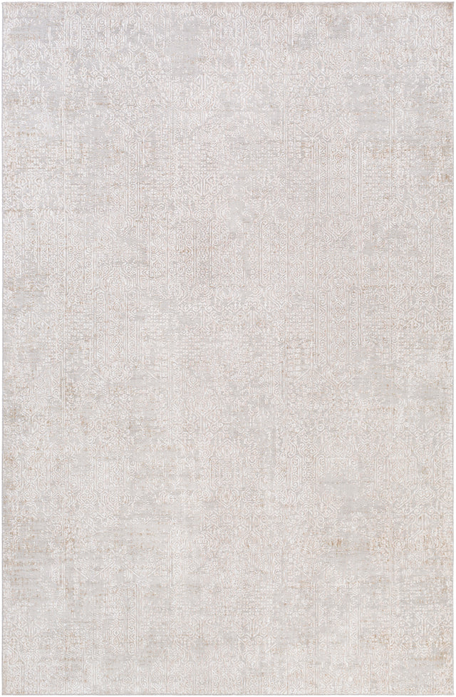 Surya Carmel Crl-2300 Light Gray, White, Taupe, Medium Gray Rugs.