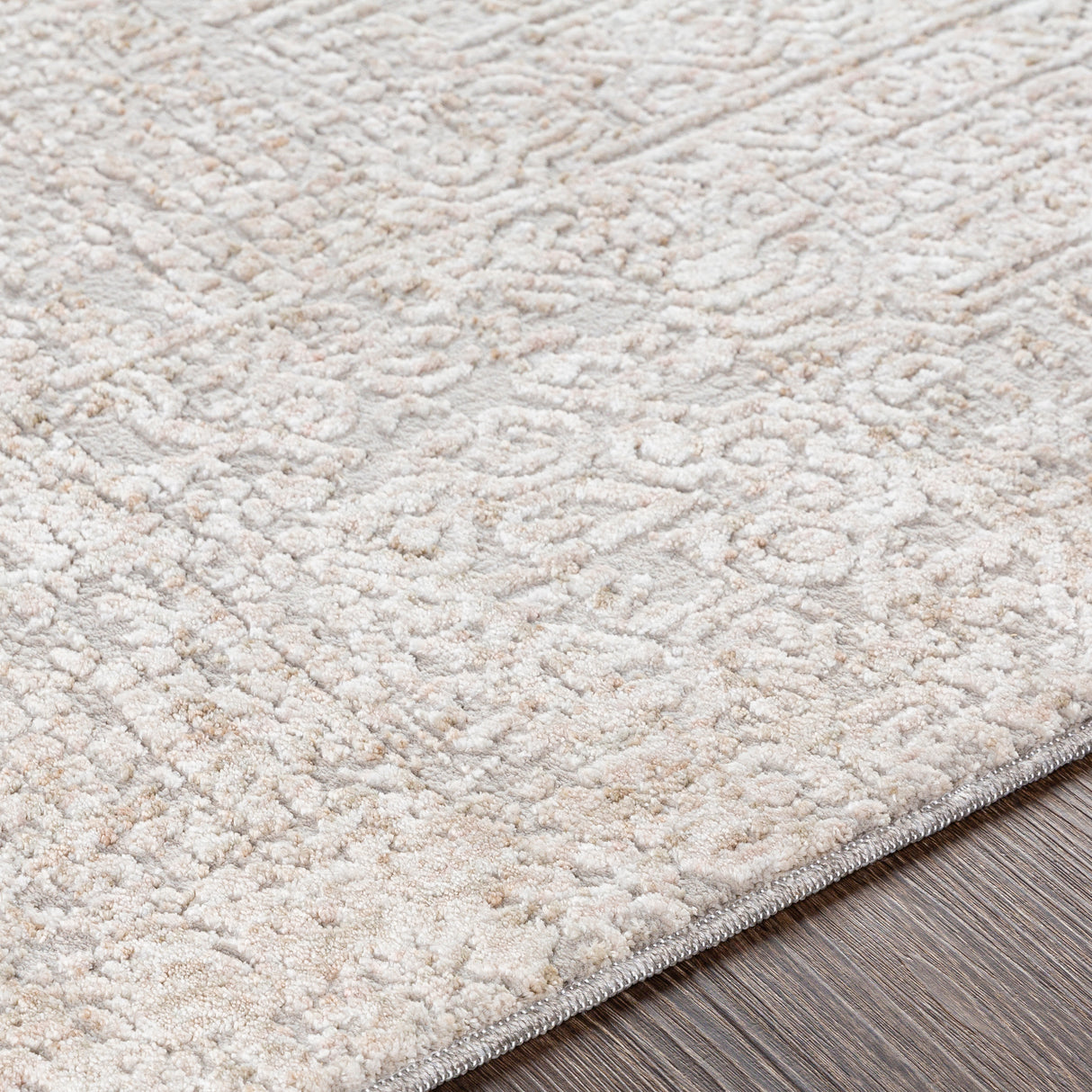 Surya Carmel Crl-2300 Light Gray, White, Taupe, Medium Gray Rugs.