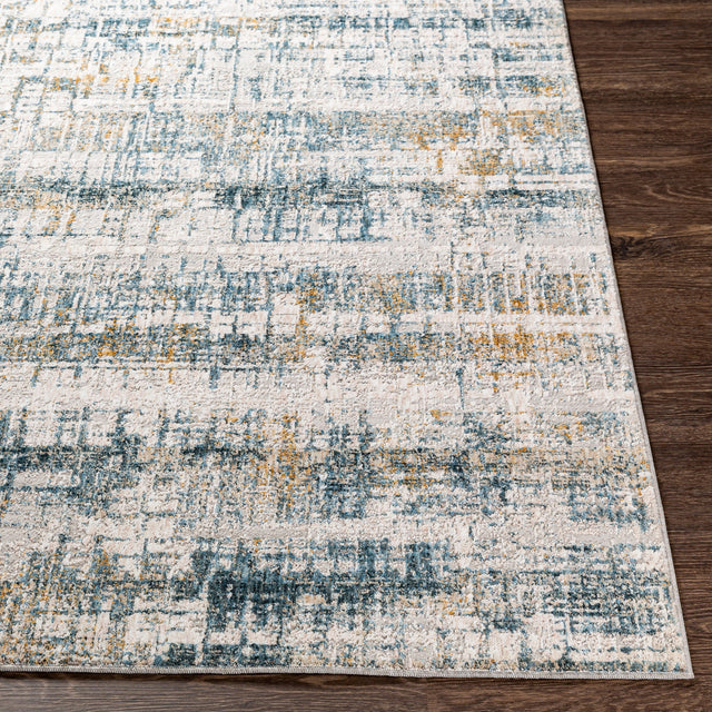 Surya Carmel Crl-2309 Aqua, Camel, Mustard, Navy Rugs.