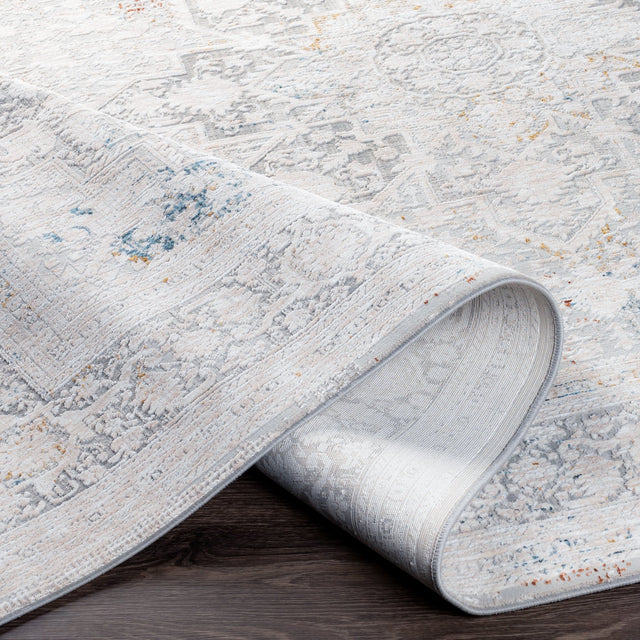 Surya Carmel Crl-2313 Taupe, Light Gray, Aqua, Mustard Rugs.