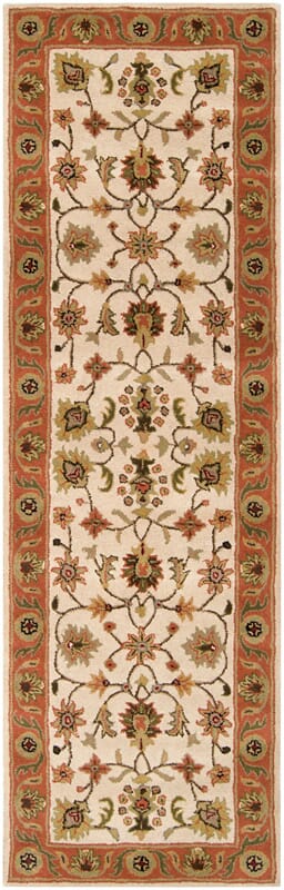 Surya Crowne crn-6004 Golden Beige / Rust / Gold / Fern Rugs.