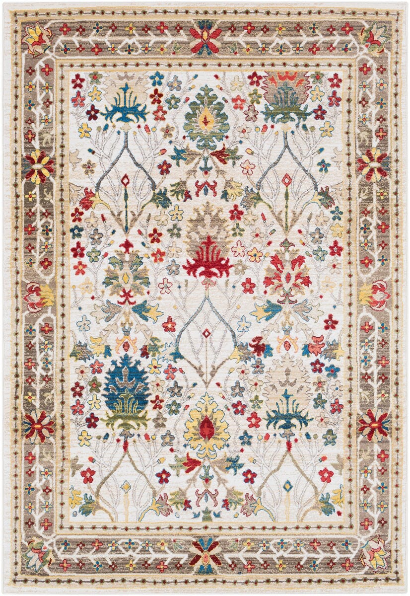 Surya Crafty Crt-2311 Dark Red, White, Khaki, Camel Rugs.
