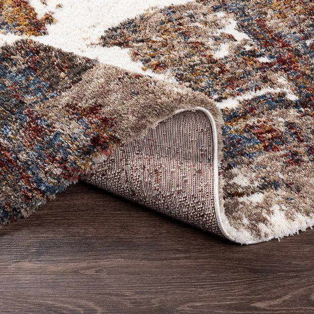 Surya Celestial Shag Csg-2305 Taupe, Medium Gray, Navy, Denim Rugs.