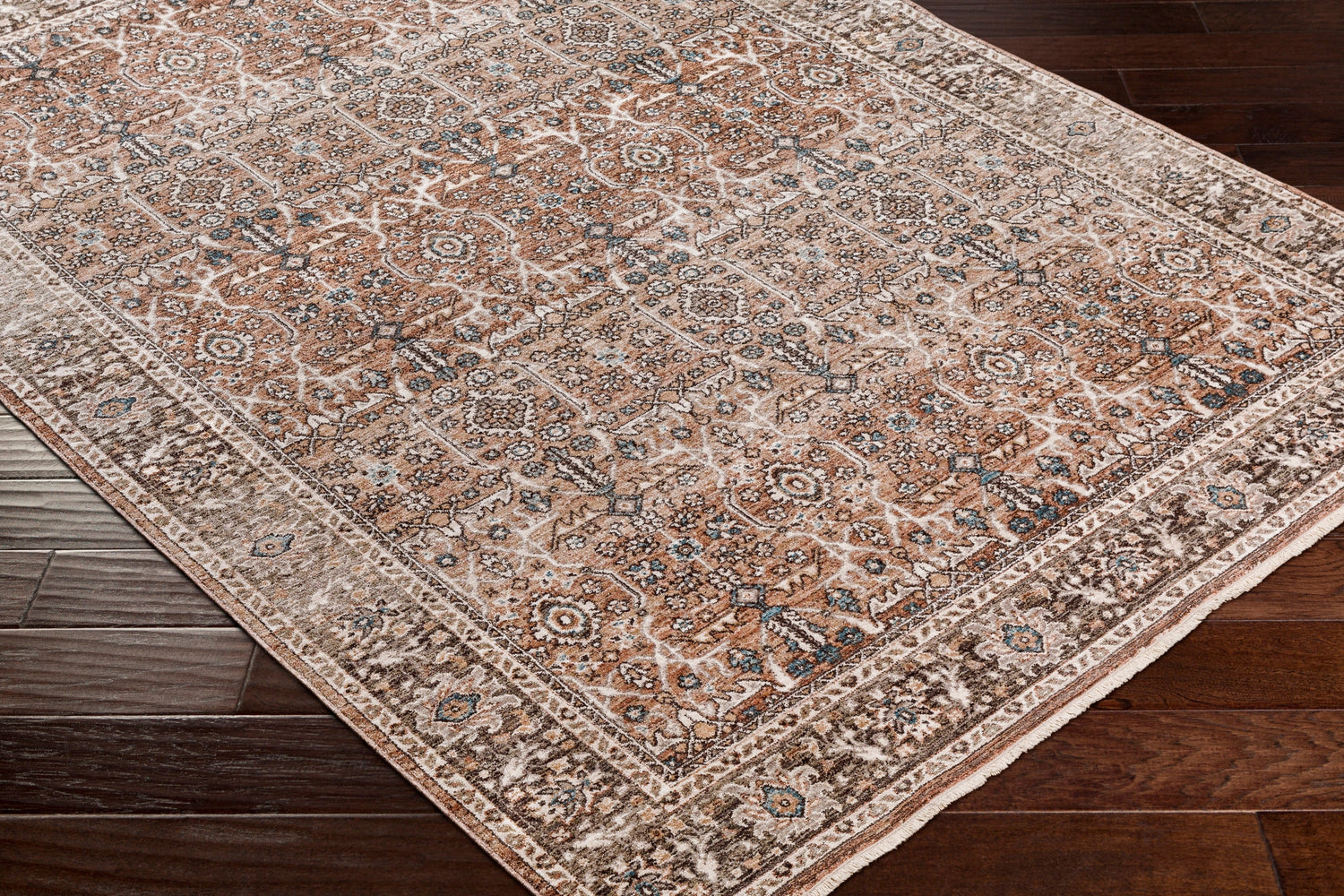 Surya Carlisle Csi-2302 Dusty Pink, Medium Brown Rug.