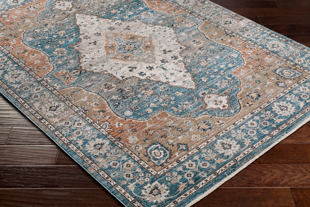 Surya Carlisle Csi-2304 Dark Blue, Pale Blue Rug.