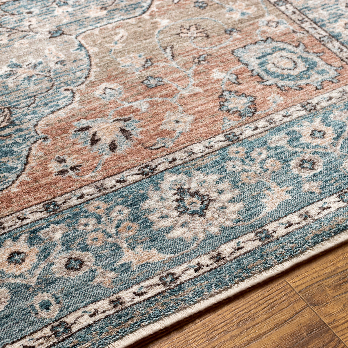 Surya Carlisle Csi-2304 Dark Blue, Pale Blue Rug.