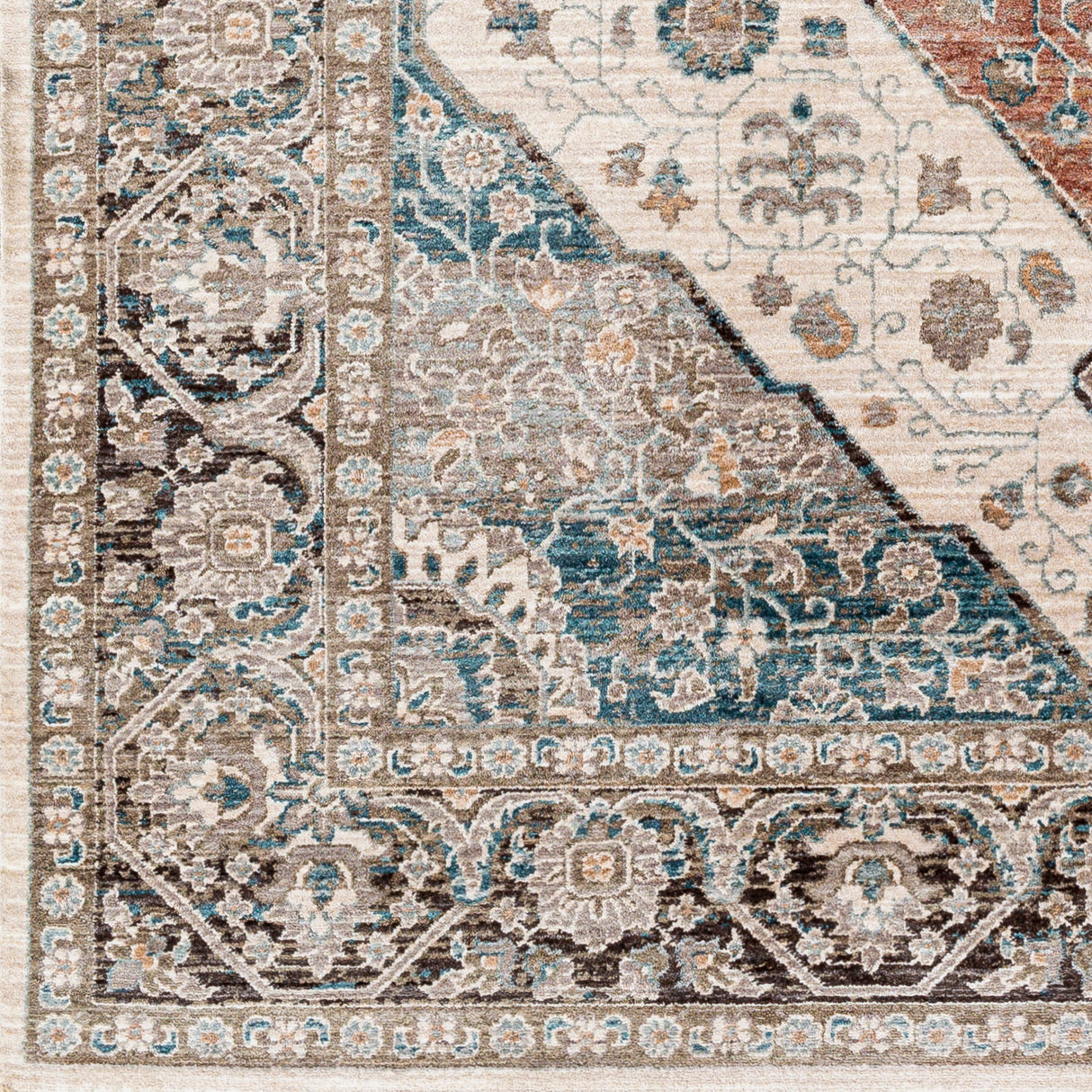 Surya Carlisle Csi-2306 Light Sage, Pale Blue Rug.