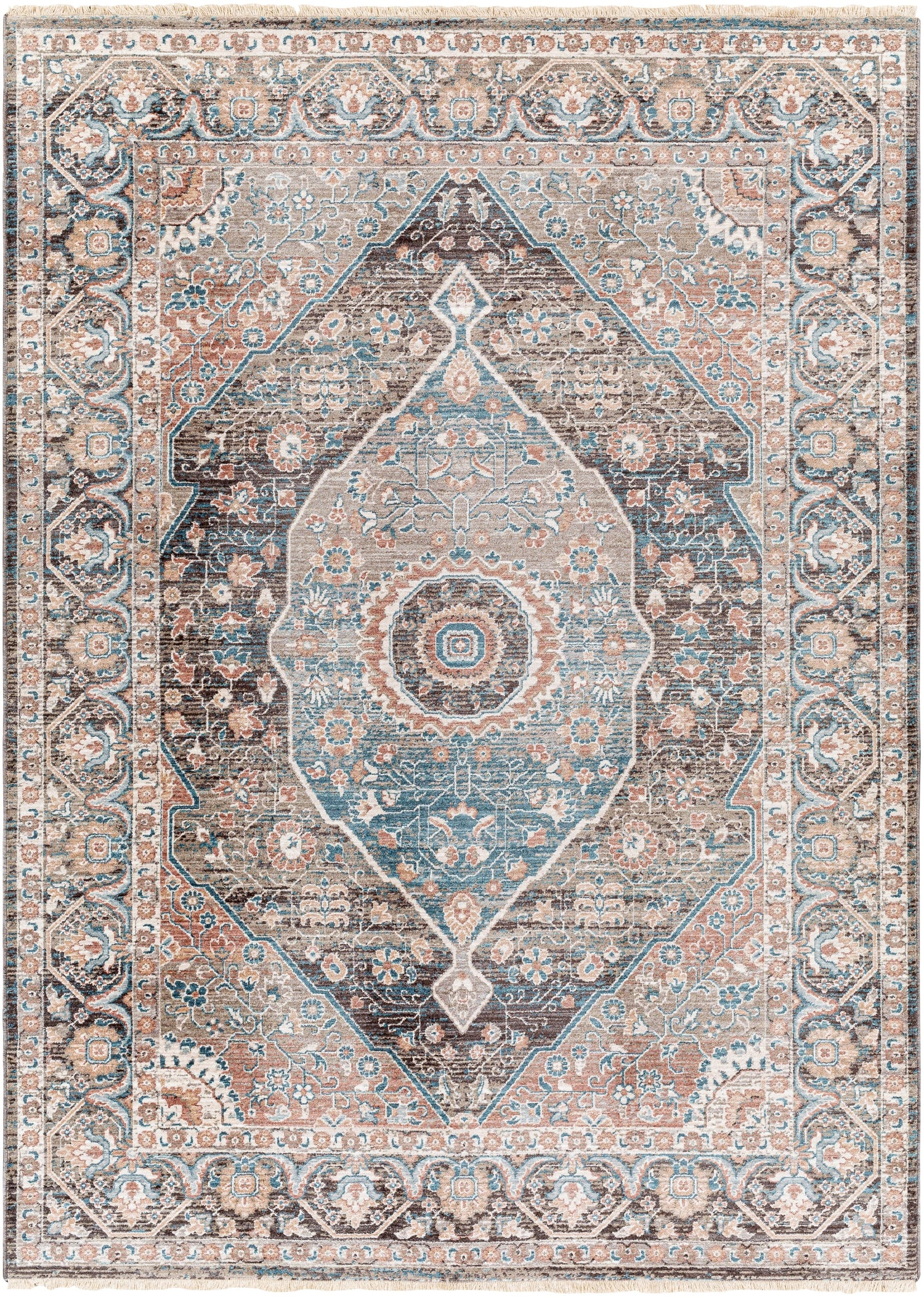 Surya Carlisle Csi-2307 Dusty Pink, Sage Rug.