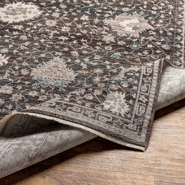 Surya Carlisle Csi-2308 Dark Brown, Ivory Rug.