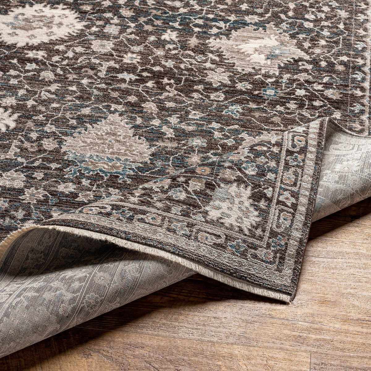Surya Carlisle Csi-2308 Dark Brown, Ivory Rug.