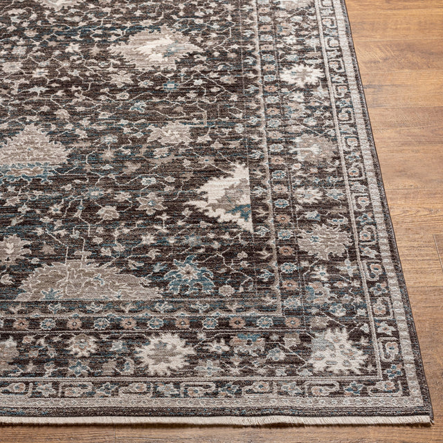 Surya Carlisle Csi-2308 Dark Brown, Ivory Rug.