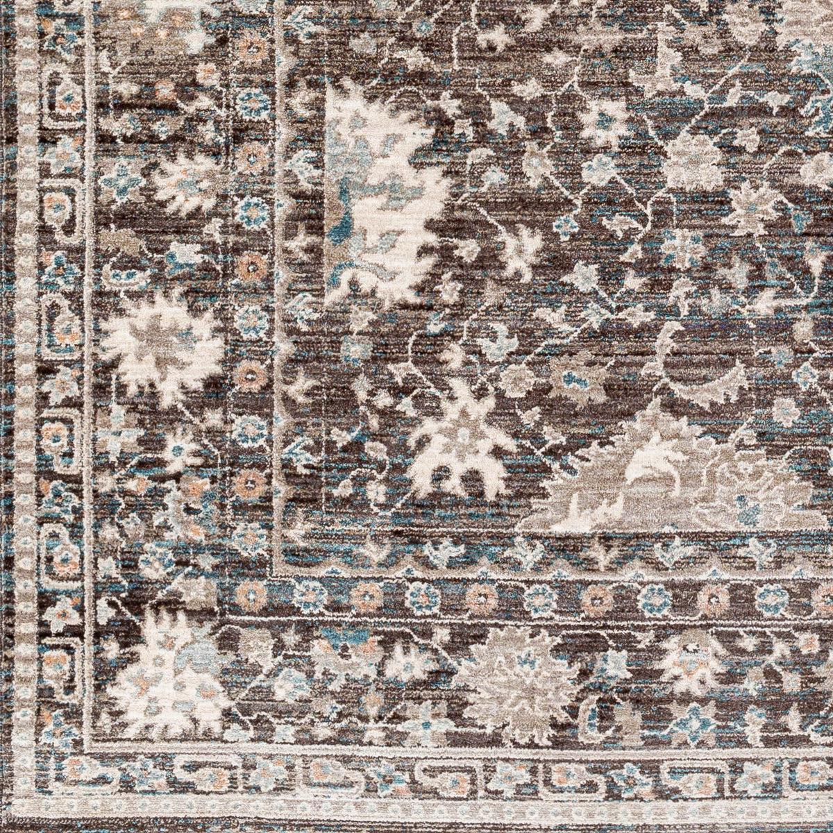 Surya Carlisle Csi-2308 Dark Brown, Ivory Rug.