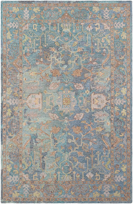 Surya Classic Nouveau Csn-1002 Aqua, Taupe, Grass Green, Khaki Rugs.