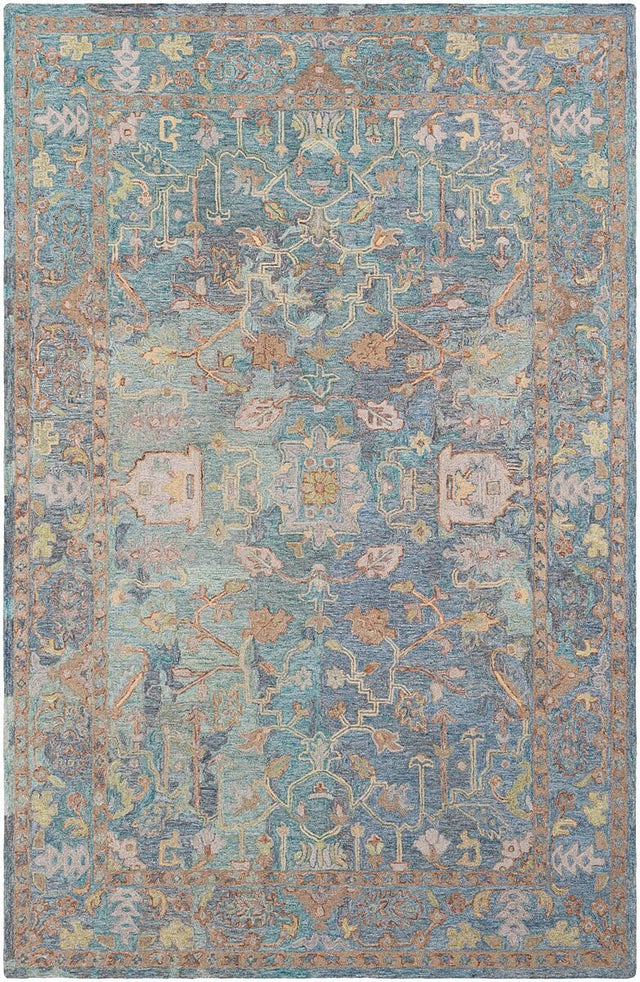 Surya Classic Nouveau Csn-1002 Aqua, Taupe, Grass Green, Khaki Rugs.