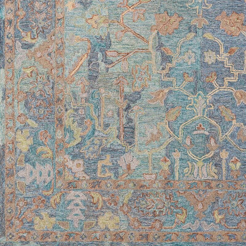 Surya Classic Nouveau Csn-1002 Aqua, Taupe, Grass Green, Khaki Rugs.