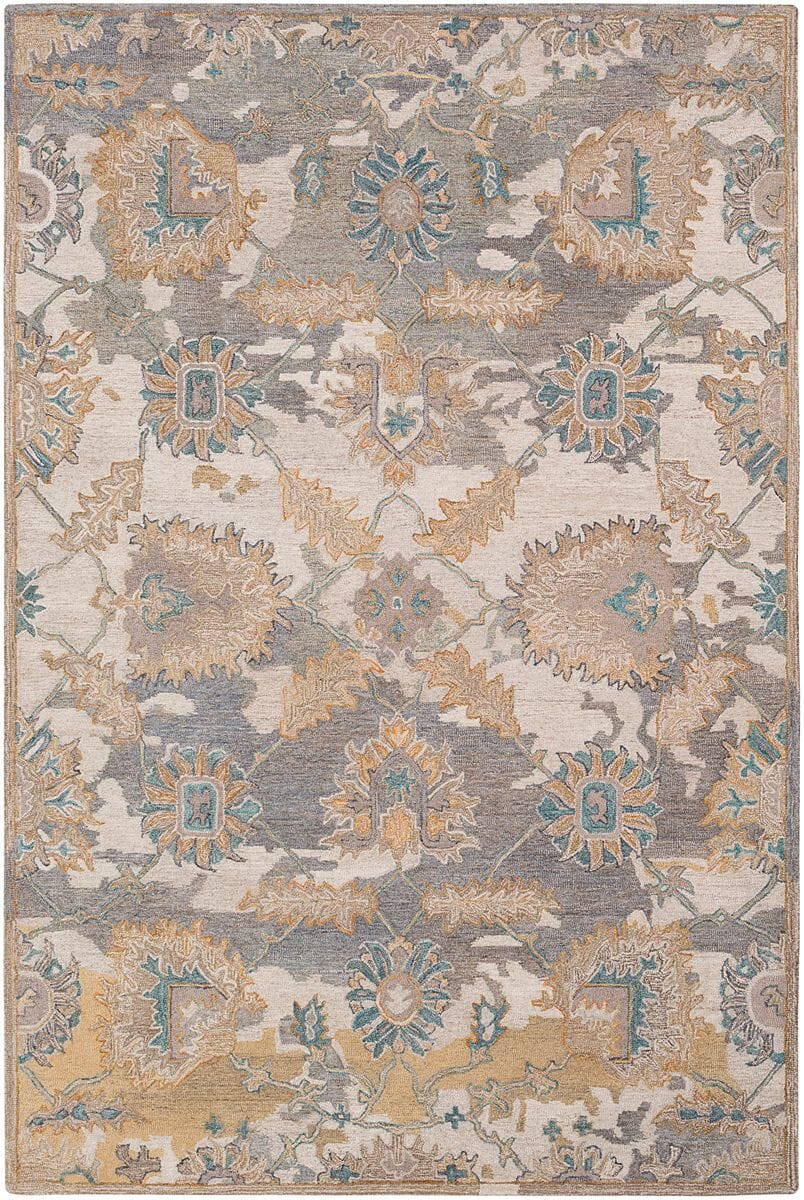 Surya Classic Nouveau Csn-1008 Cream, Medium Gray, Camel, Wheat Rugs.