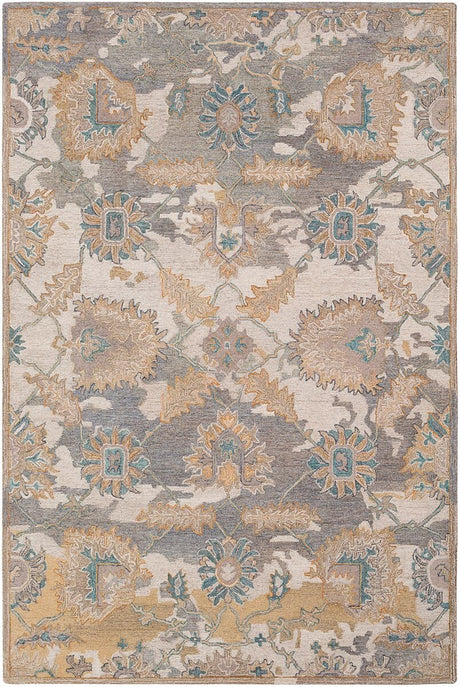 Surya Classic Nouveau Csn-1008 Cream, Medium Gray, Camel, Wheat Rugs.