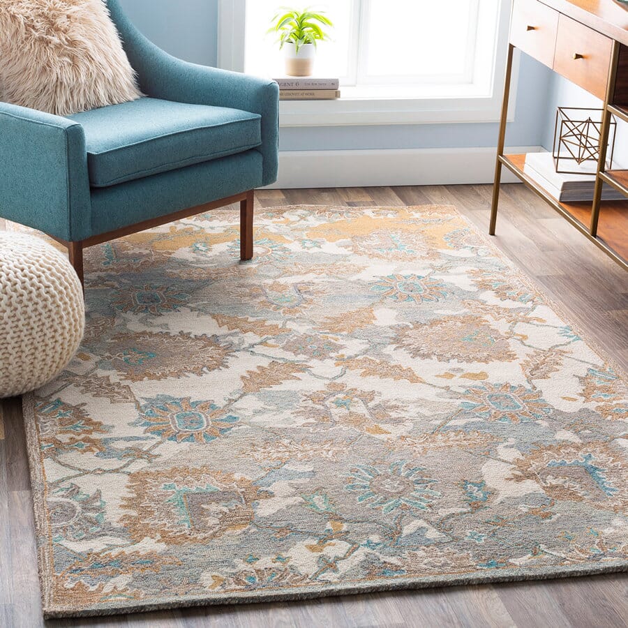 Surya Classic Nouveau Csn-1008 Cream, Medium Gray, Camel, Wheat Rugs.