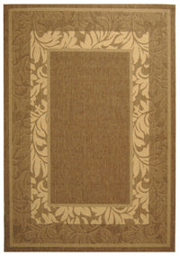 Safavieh Courtyard cy1704-3009 Brown / Natural Bordered Area Rug