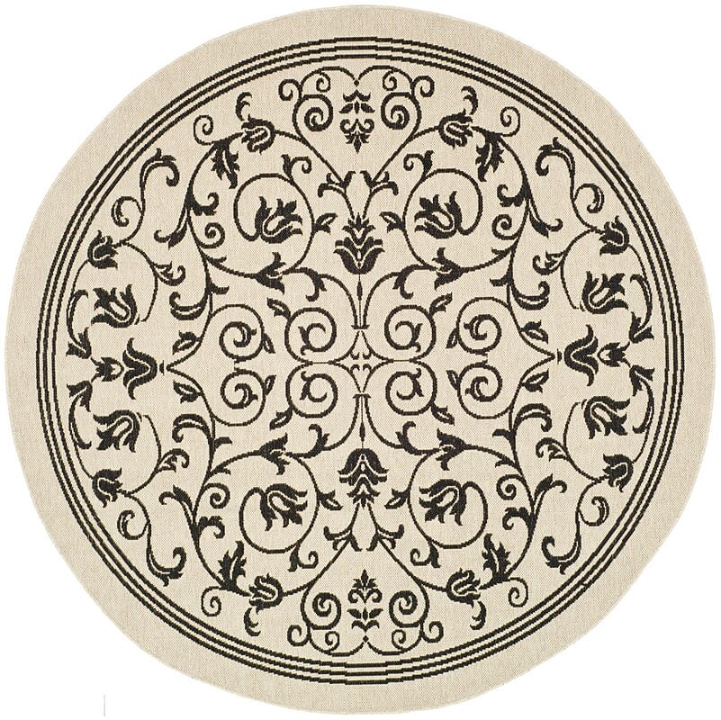 Safavieh Courtyard cy2098-3901 Sand / Black Rugs.