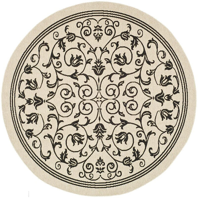 Safavieh Courtyard cy2098-3901 Sand / Black Rugs.