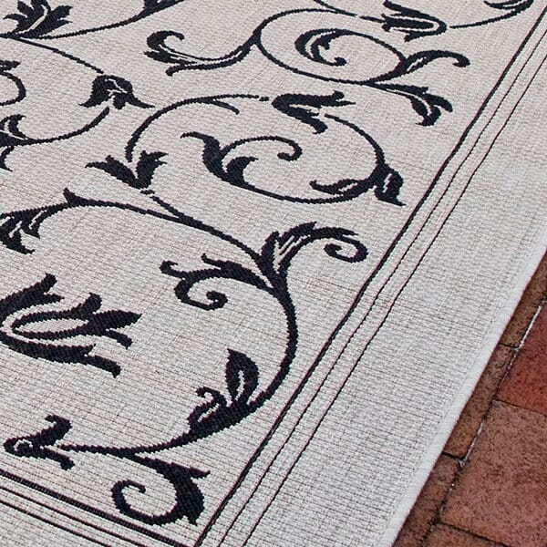 Safavieh Courtyard cy2098-3901 Sand / Black Rugs.