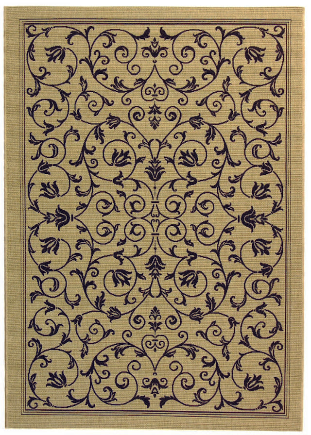 Safavieh Courtyard cy2098-3901 Sand / Black Rugs.
