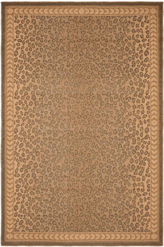 Safavieh Courtyard Cy6100-39 Natural / Gold Animal Prints /Images Area Rug