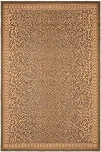 Safavieh Courtyard Cy6100-39 Natural / Gold Animal Prints /Images Area Rug