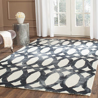 Safavieh Dip Dyed Ddy675D Ivory / Graphite Geometric Area Rug