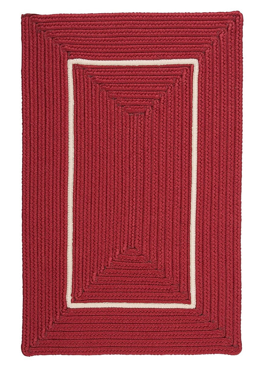 Colonial Mills Doodle Edge Fy72 Red Bordered Area Rug