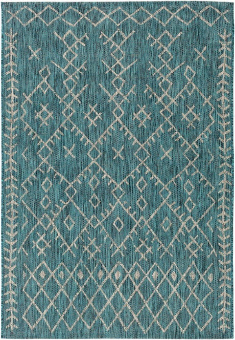 Surya Eagean Eag-2330 Aqua, Black, Light Gray, White Rugs.