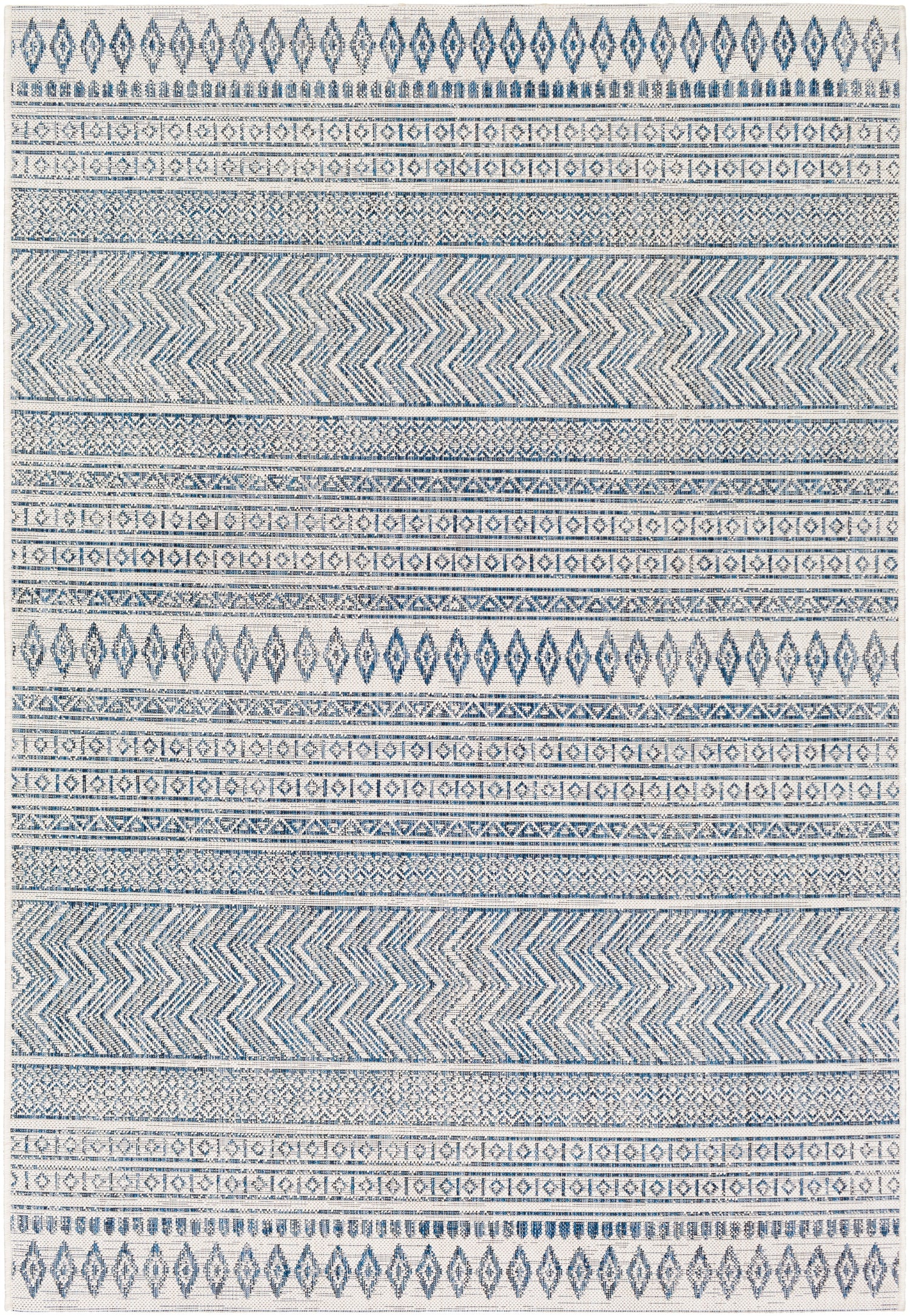 Surya Eagean Eag-2344 Denim, Navy, White Rugs.