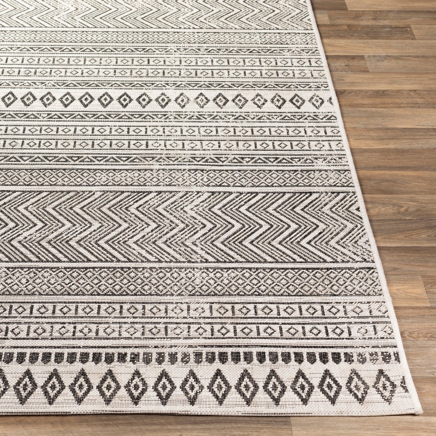 Surya Eagean Eag-2345 Black, White Rugs.